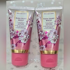 ❤️BATH & BODY WORKS ❤️MINI TRAVELSIZE BODY CARE SET❤️BLACK CHERRY MERLOT❤️